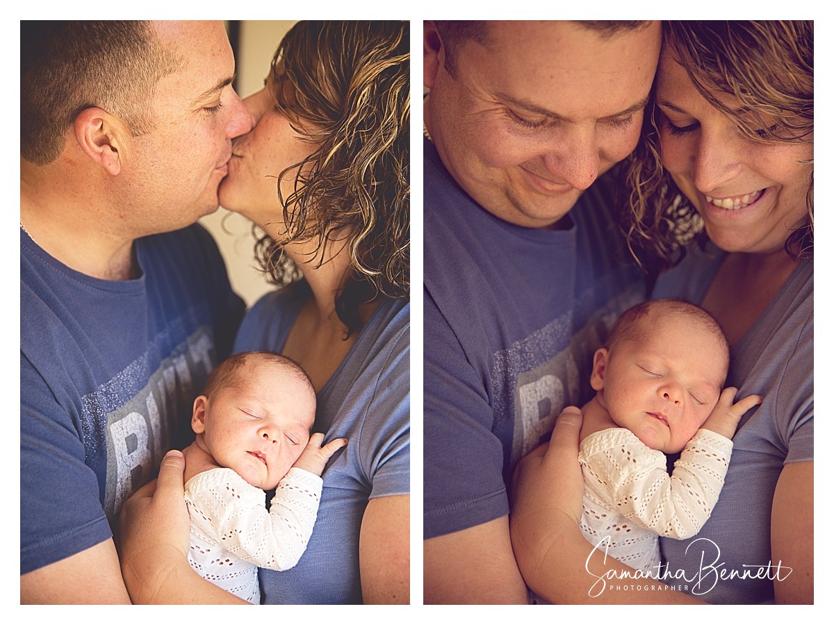 First Family portrait with Newborn